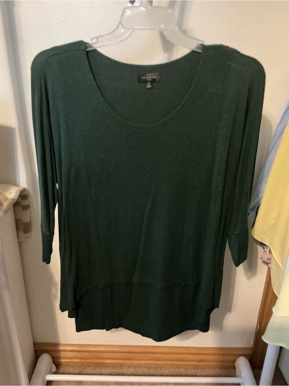 The Limited Forest Green Layered Hem Tunic